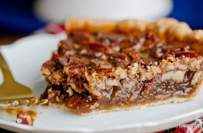 Easy Pecan Pie Recipe Without Corn Syrup Love From The Oven