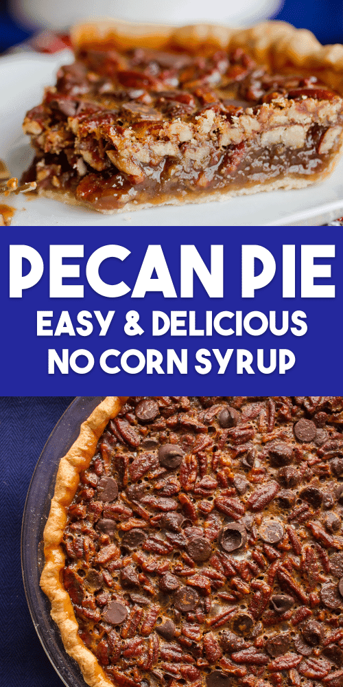 Easy Pecan Pie Recipe Without Corn Syrup • Love From The Oven
