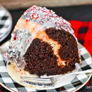 Peppermint Bark Cake