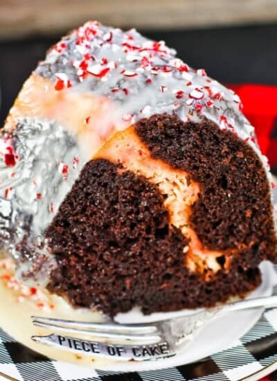 Peppermint Bark Cake