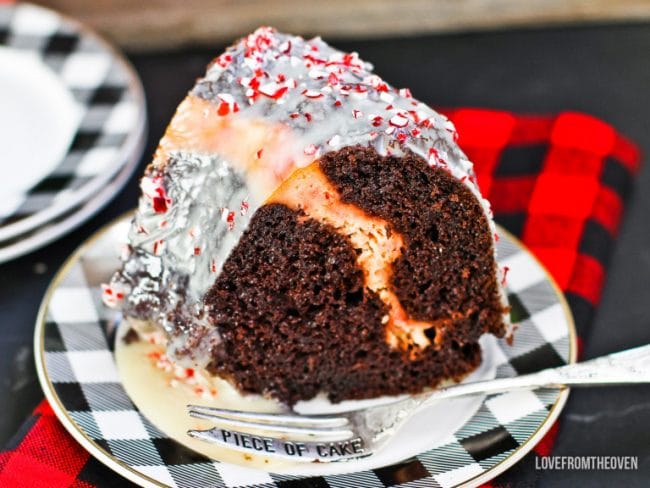 Peppermint Bark Cake