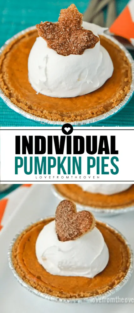 Individual Pumpkin Pies #pumpkinpie #minipumpkinpies #individualpumpkinpies #pumpkinpierecipe