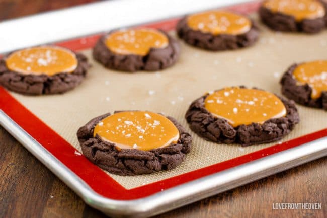 Chocolate Caramel Cookies