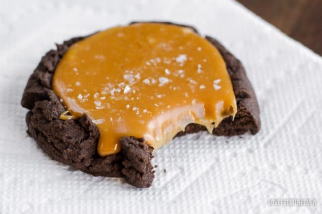 Chocolate Caramel Cookies