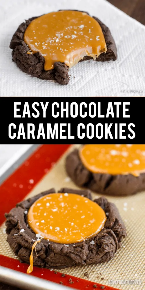 Easy Chocolate Caramel Cookies