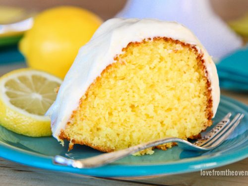 Deliciously Easy Lemon Bundt Cake - Love From The Oven