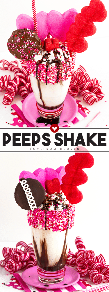 Valentine's Day Peeps Shake Inspired By Black Tap Milkshakes and Freak Shakes