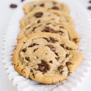 Recipe for chewy chocolate chip cookies