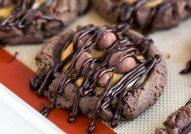 Chocolate Covered Peanut Butter Cookies