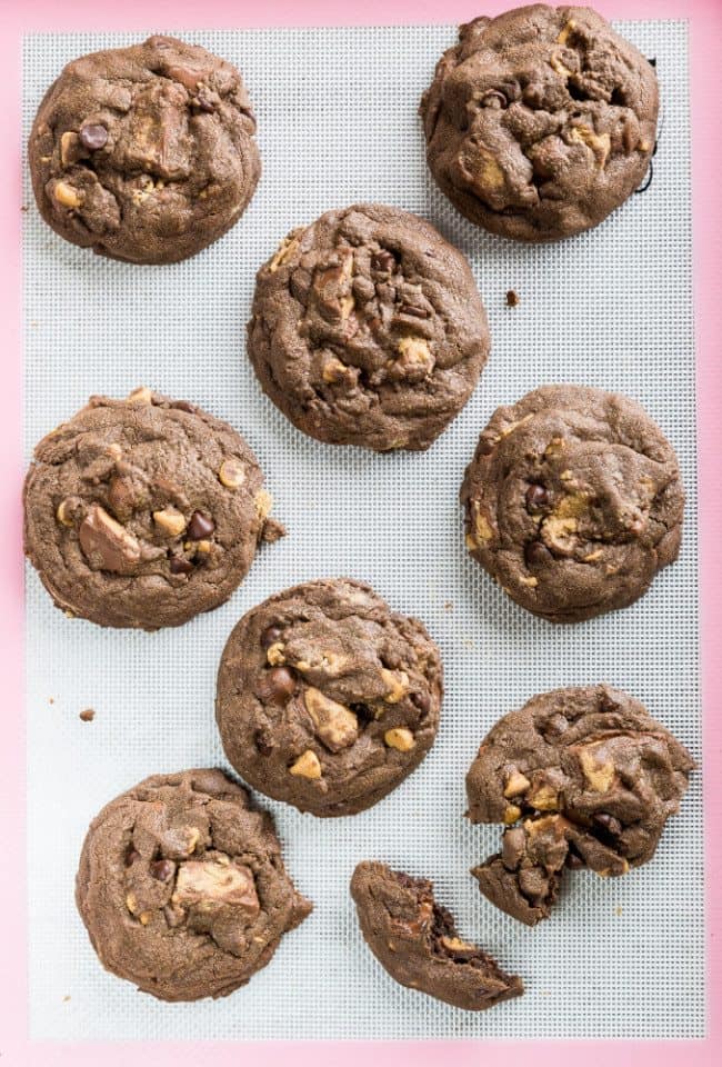 Chocolate Peanut Butter Cup Cookies