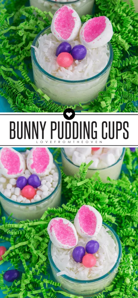 Easy Easter Bunny Pudding Cups