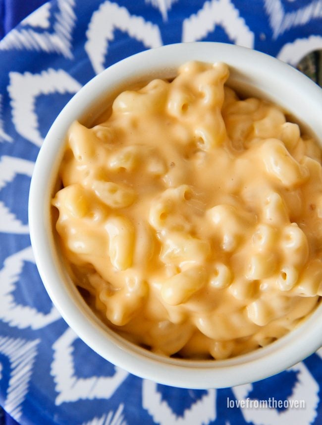 Recipe for easy macaroni and cheese