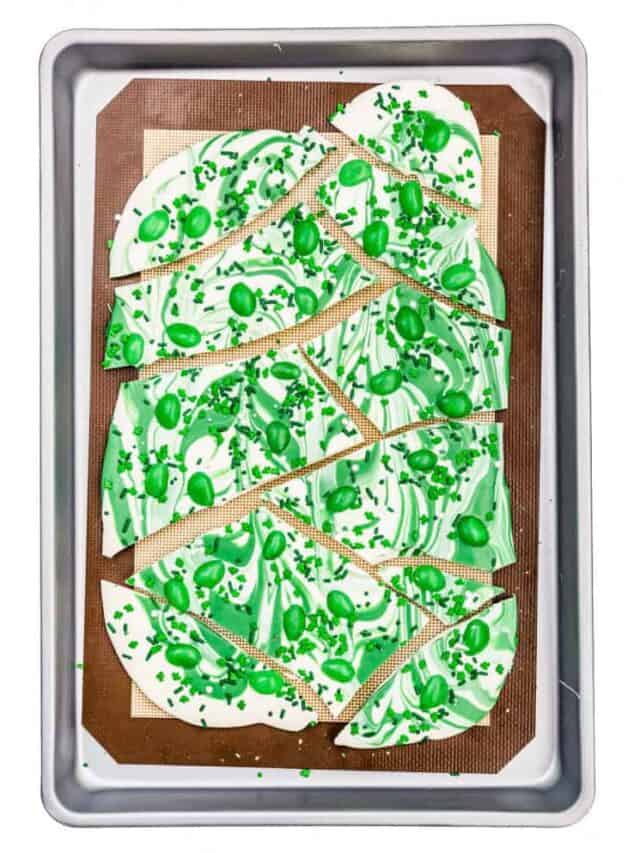 Jelly Bean Bark for St. Patrick's Day