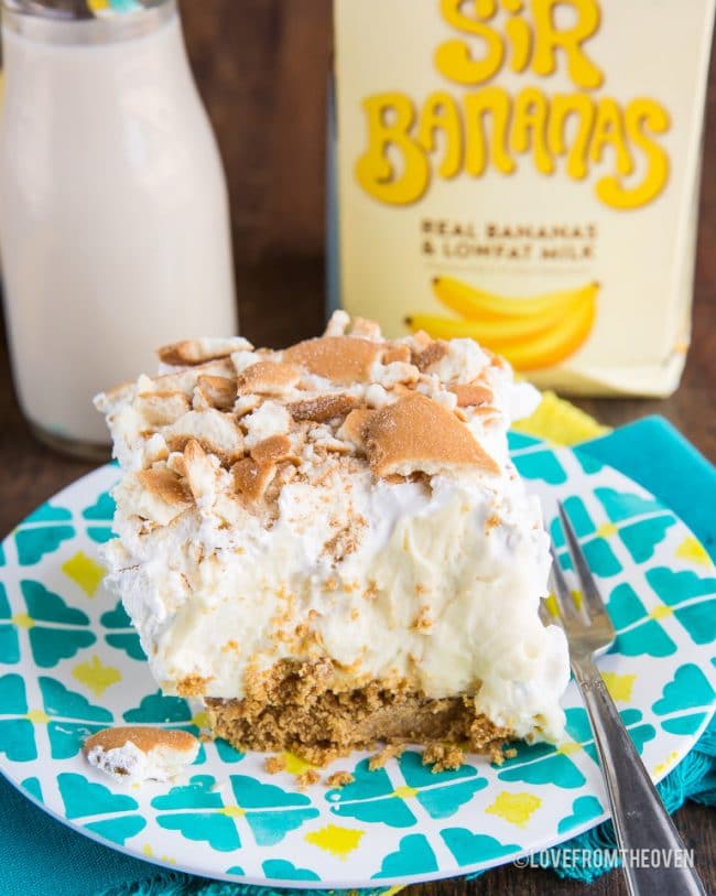 No Bake Banana Cream Pie Bars