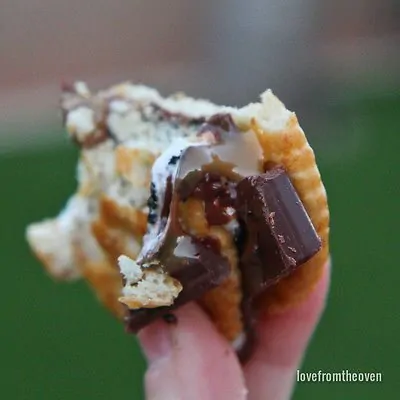 Caramel and cracker s'mores