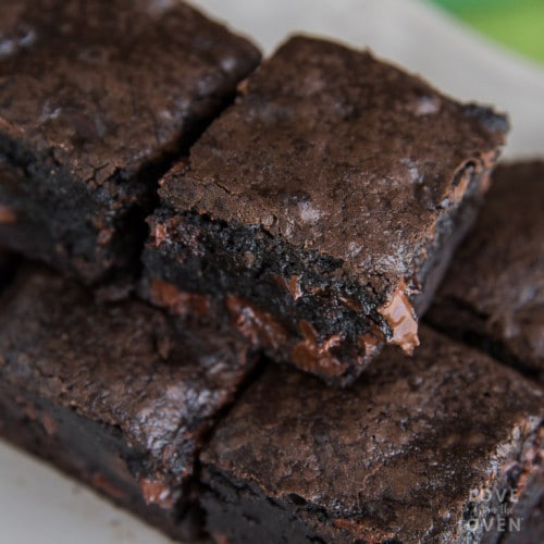 Easy Brownies From Scratch • Love From The Oven
