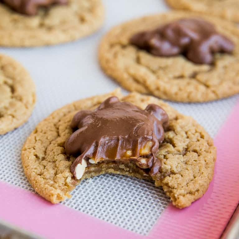 Peanut Cluster Peanut Butter Cookies • Love From The Oven