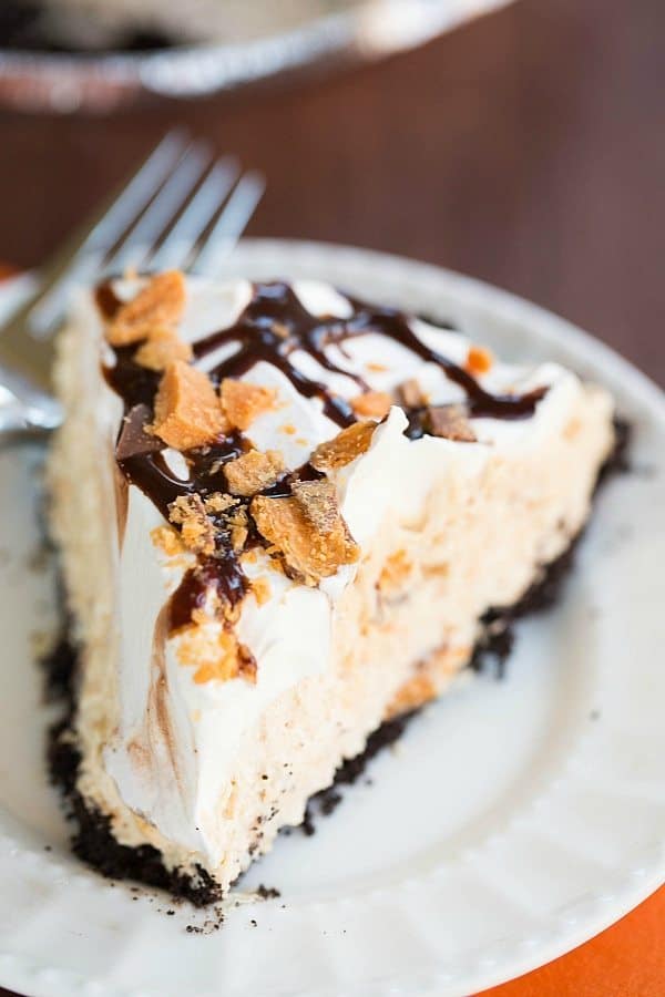 No Bake Butterfinger Pie