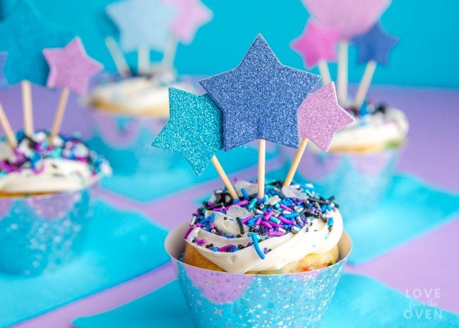 Girly Galaxy Cupcakes