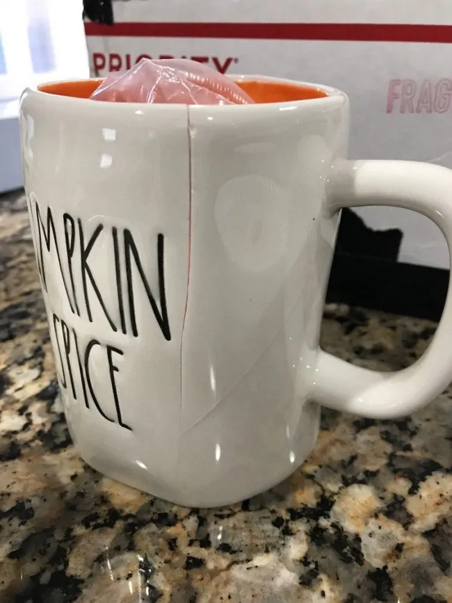 My broken Rae Dunn Pumpkin Spice Mug