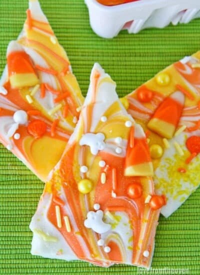 Easy Candy Corn Bark