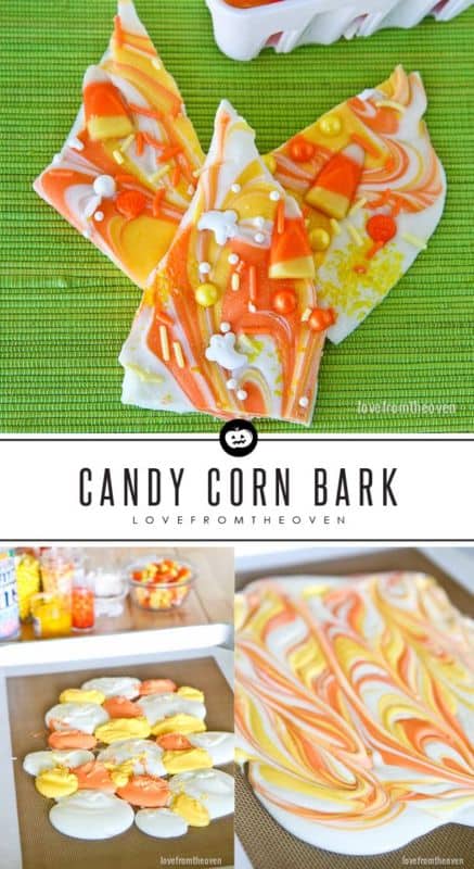 Easy Halloween Candy Corn Bark