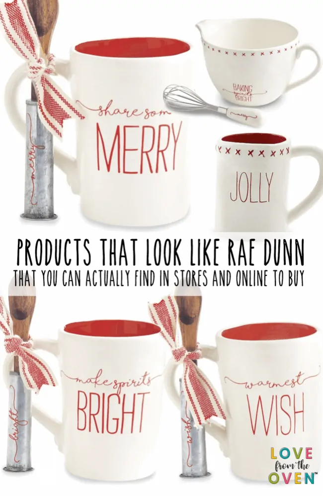 Where to find Rae Dunn Inspired Christmas Items