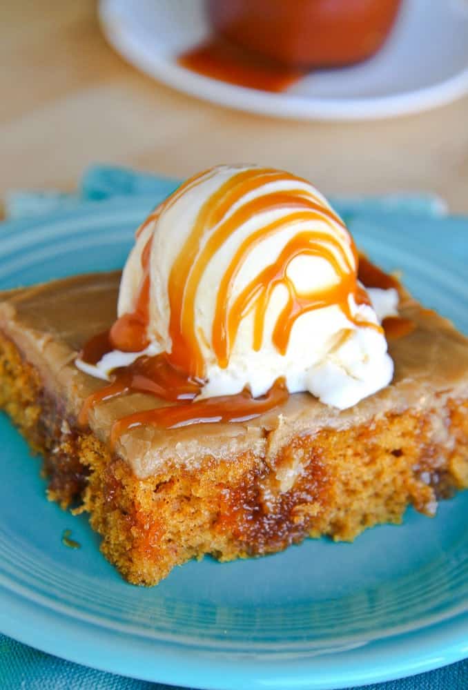 Pumpkin Poke Cake