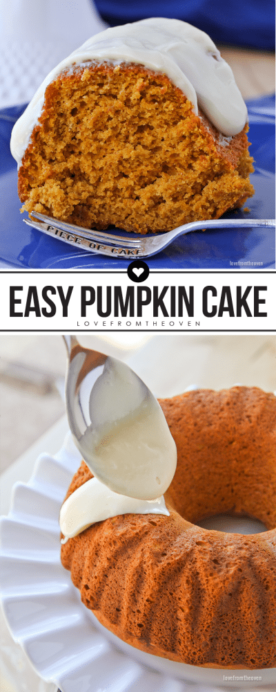 Delicious and easy pumpkin bundt cake recipe at Love From The Oven