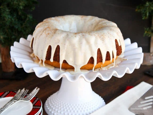 Easy Egg Nog Cake