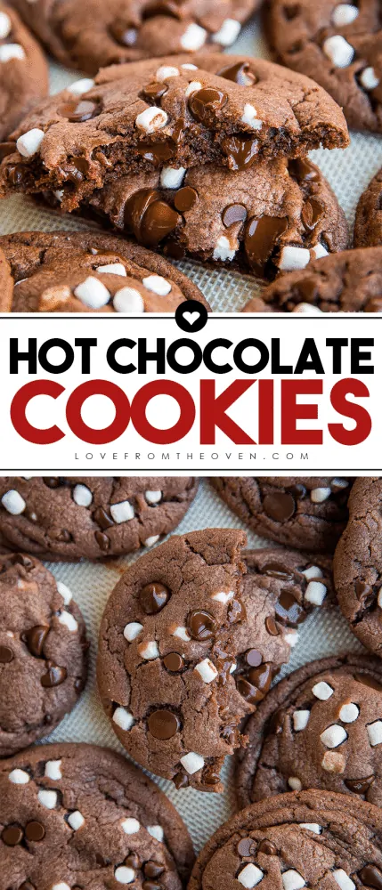 Hot Chocolate Cookies Made From Hot Cocoa Mix