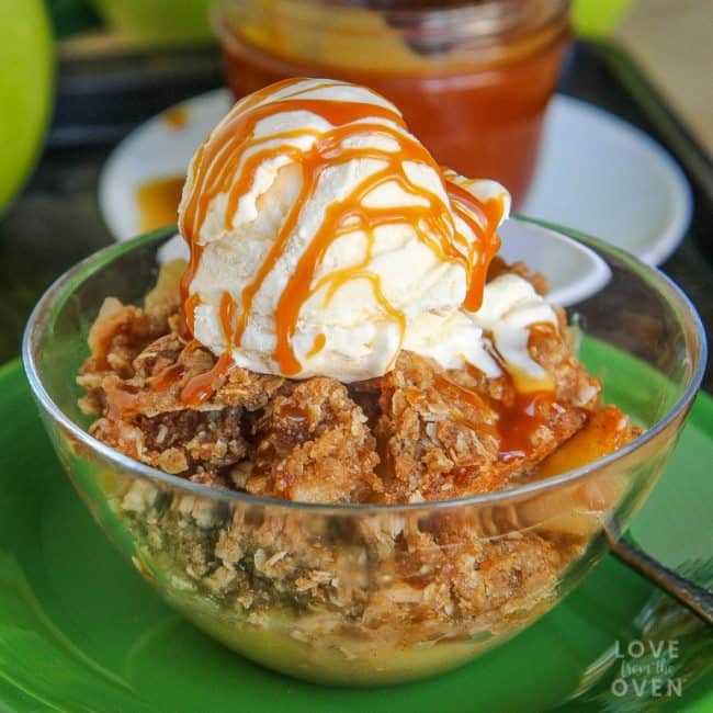 Homemade Caramel Apple Crisp Recipe