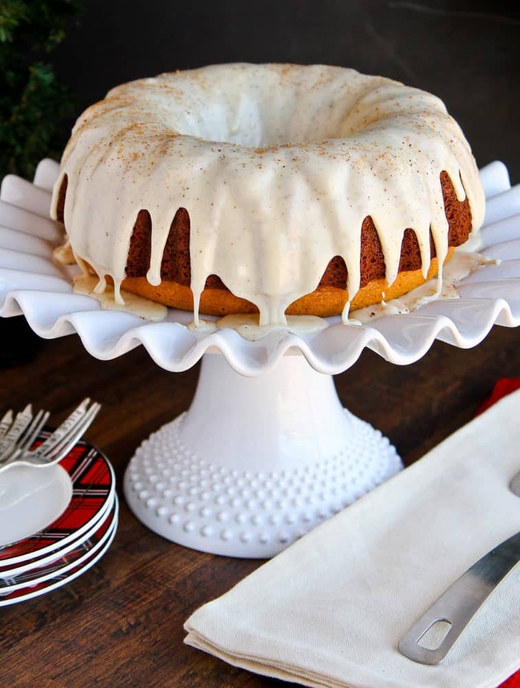 Eggnog Mini Bundt Cakes