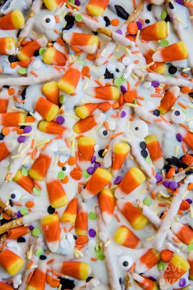 Easy Cookie Candy Corn Bark