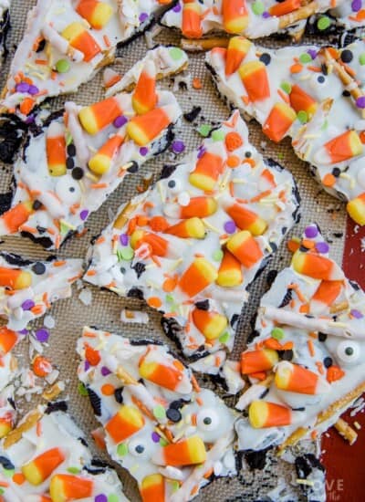 Cookie Candy Corn Bark