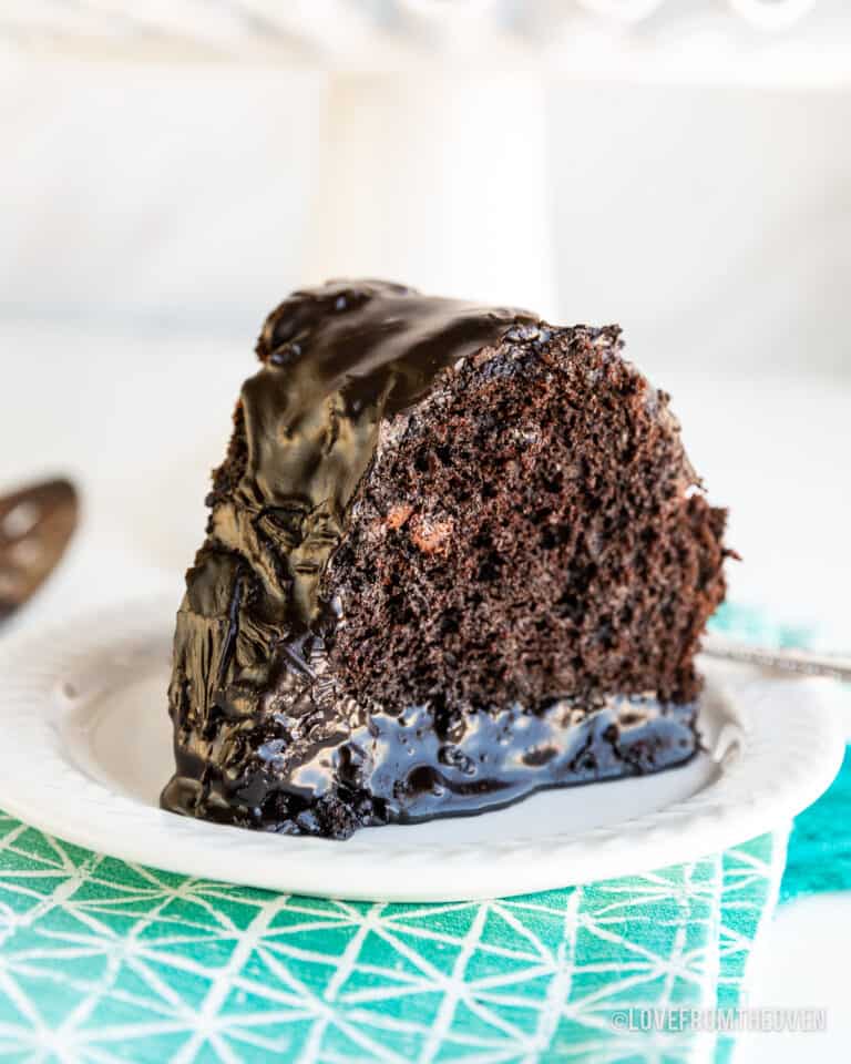 A slice of chocolate overload cake.
