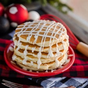 Easy Eggnog Pancakes