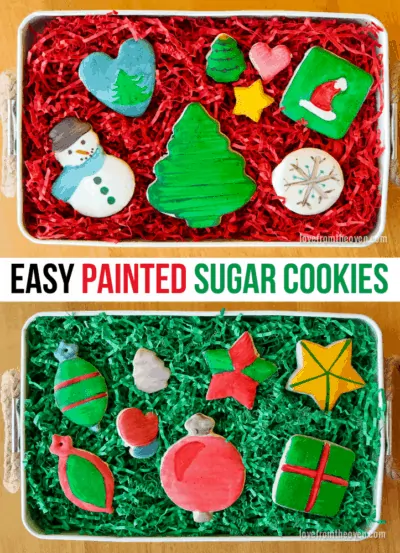 Several images of sugar cookies