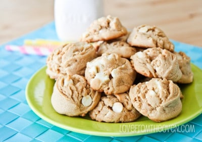 White Chocolate Peanut Butter Cookies