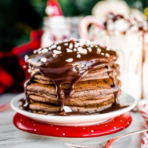 Peppermint Chocolate Pancakes