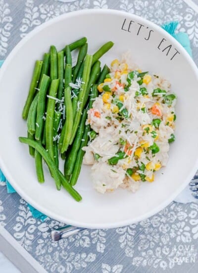 Easy One Pot Chicken And Rice Alfredo