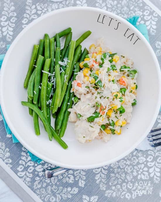 Easy OnePot Chicken And Rice Alfredo Recipe Family Friendly