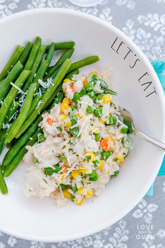 Easy One Pot Chicken And Rice Alfredo 