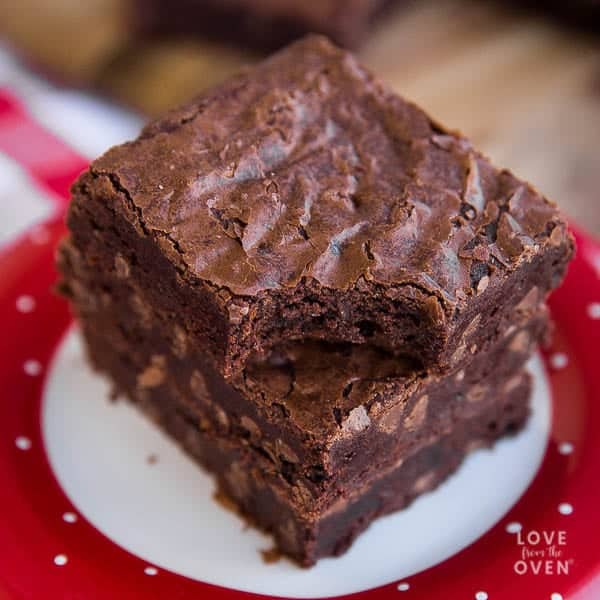 Easy Brownies Made With Cocoa Powder • Love From The Oven