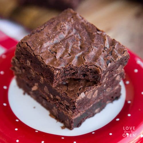 Easy Brownies Made With Cocoa Powder • Love From The Oven