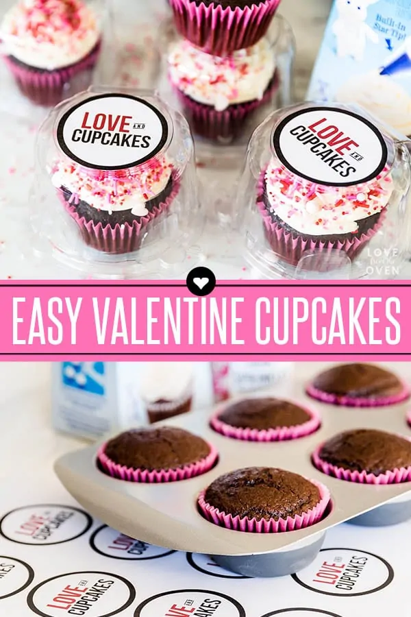 Easy Valentine Cupcakes