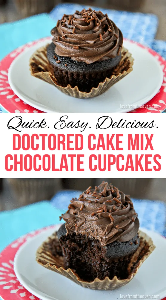 Chocolate Cake Mix Cupcakes Recipe
