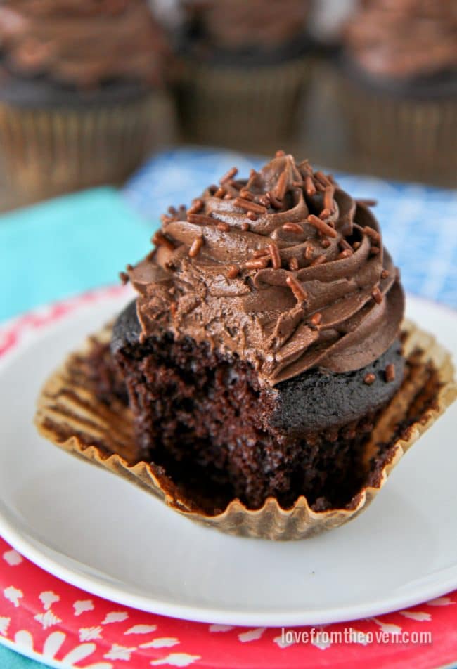 Chocolate Cake Mix Cupcakes