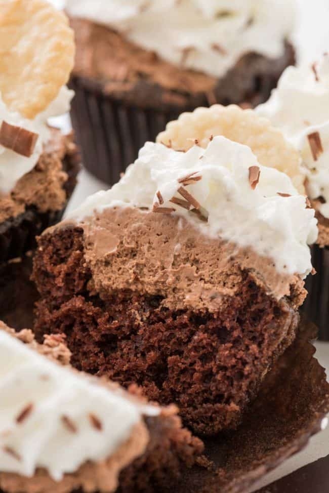 French Silk Cupcakes