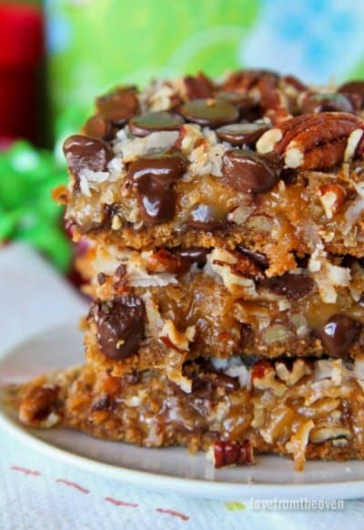 Magic Cookie Bars With Coconut and Caramel